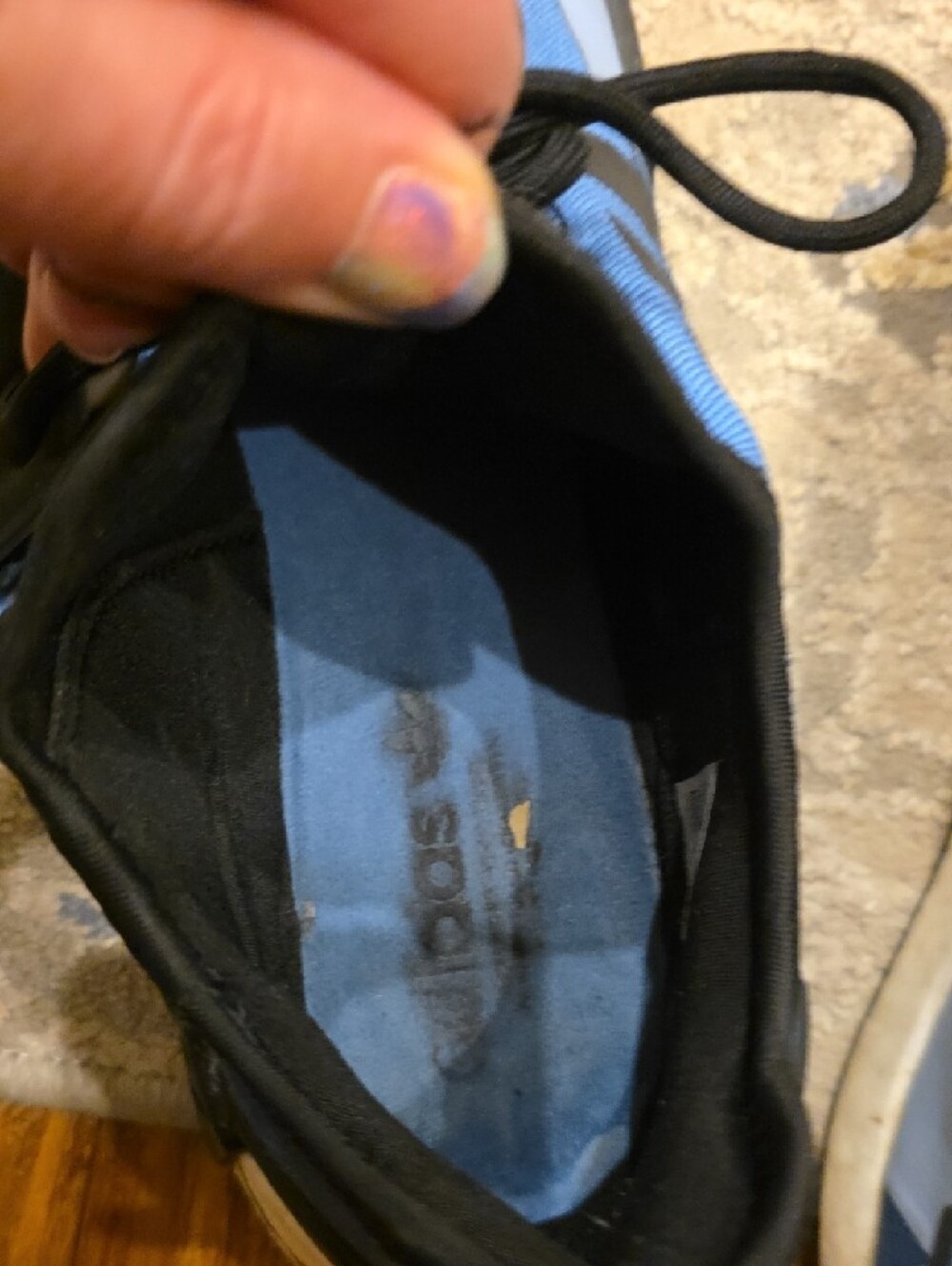 adidas Blue and Black NMD V2 Athletic Sneakers - Picture 9 of 13